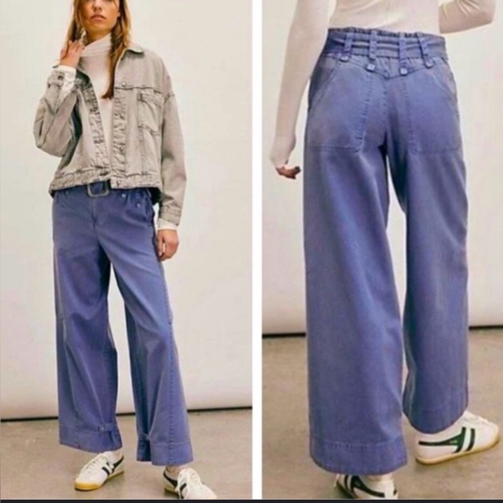 Free People We The Free Sloane Belted Pants Small NEW